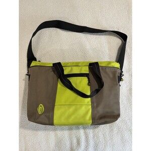 Timbuk2 Cargo Tote 20x12x7 Lime & Golden Brown Carry On Travel Bag